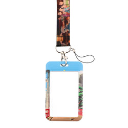 YL188 New Anime Icons Office Lanyard ID Card Badge Holder Pendant Keychain Pass Gym Mobile Kids Key Rings Accessories Gifts