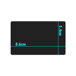50Pcs/Set DIY Laser Engraving Metal Business Card Aluminum Alloy Blank Card for Marking Special Logo Printing Card Office Supply
