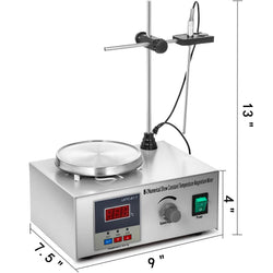 VEVOR 1/2/4/6 Heads Magnetic Agitador With Hot Plate Vortex Electric Shaker Mixer Portable Blender Stirrer Bar for Chemical Lab