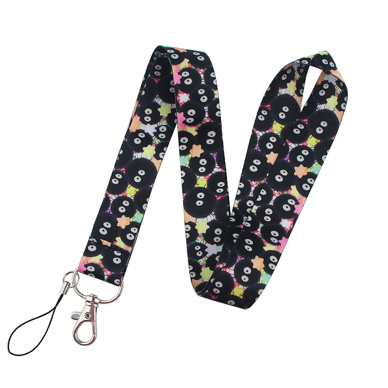 YL188 New Anime Icons Office Lanyard ID Card Badge Holder Pendant Keychain Pass Gym Mobile Kids Key Rings Accessories Gifts