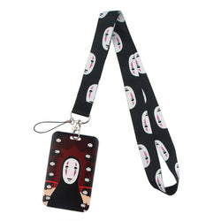 YL188 New Anime Icons Office Lanyard ID Card Badge Holder Pendant Keychain Pass Gym Mobile Kids Key Rings Accessories Gifts
