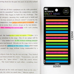 300 Sheets Posted It Transparentes Sticky Notes Self-Adhesive Annotation Read Books Bookmarks Tabs Notepad Aesthetic Stationery