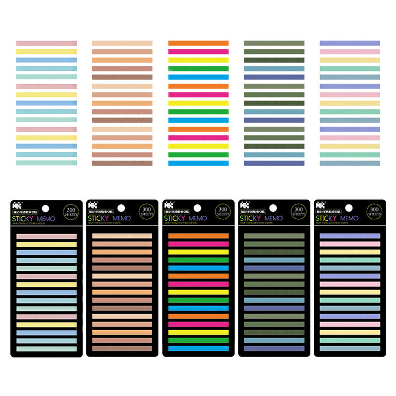 300 Sheets Posted It Transparentes Sticky Notes Self-Adhesive Annotation Read Books Bookmarks Tabs Notepad Aesthetic Stationery
