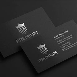High-end Dusiness Card Customization 500g Dlack Card Paper Business Hot Stamping Free Design Business Card Custom Printing