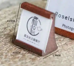 1pcs Solid wood products price tag, set up the exhibition introduction Decca card,  price tag, table stand