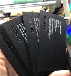 High-end Dusiness Card Customization 500g Dlack Card Paper Business Hot Stamping Free Design Business Card Custom Printing