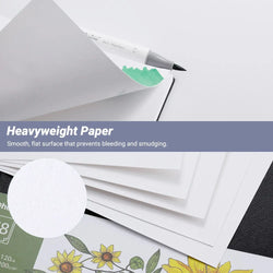 Ohuhu Sketchbook Marker Paper Pad Art Sketch Book Drawing Papers Hardcover Sketching Books for Markers Heavyweight Sketchpad