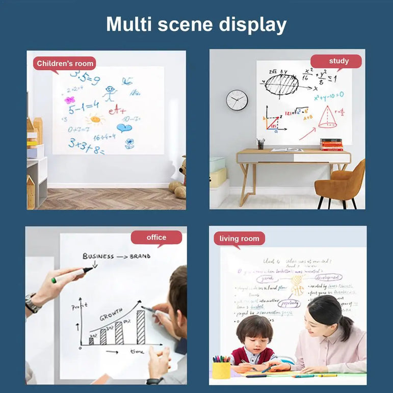 Electrostatic Whiteboard Wall Stickers Removable Children's Household Writing Board No Hurt The Wall Painting Drawing Board
