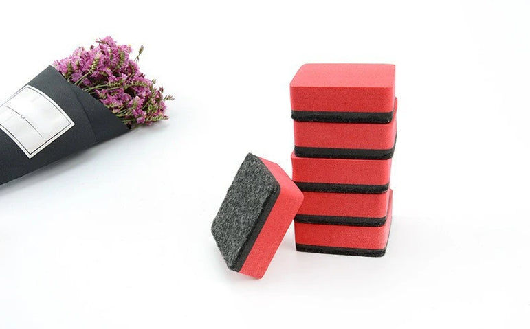 2/4pcs Kitchen Whiteboard Dry Eraser Magnetic Whiteboard Eraser Marker Cleaner Chalk Blackboard Wipe School Office Supplies