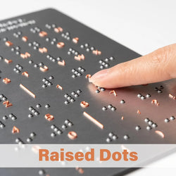 Durable Braille Letter and Number Learning Tool with Tactile Protrusion Reading Function, Educational Aid Tool