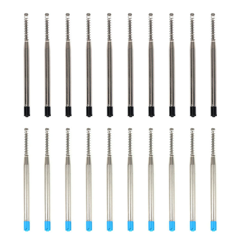 10pcs Ink Pen Point Refill Ballpoint 1mm Medium G2 Refills with Spring