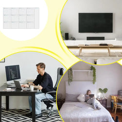 Erasable Large Wall Planner Calendar Huge Wet & Dry Erase Schedule Planner Calendar Giant Erasable Wall Calendar Blank Undated