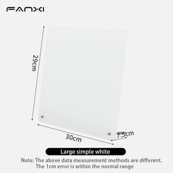 Magnetic Bulletin Board with Stand Magnetic Board for Desktop with Magnetic Clamp Metal Board for Magnets Display