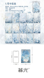 30pcs/lot Memo Pads Material Paper Field Diary Junk Journal Scrapbooking paper Cards Background Decoration stationery