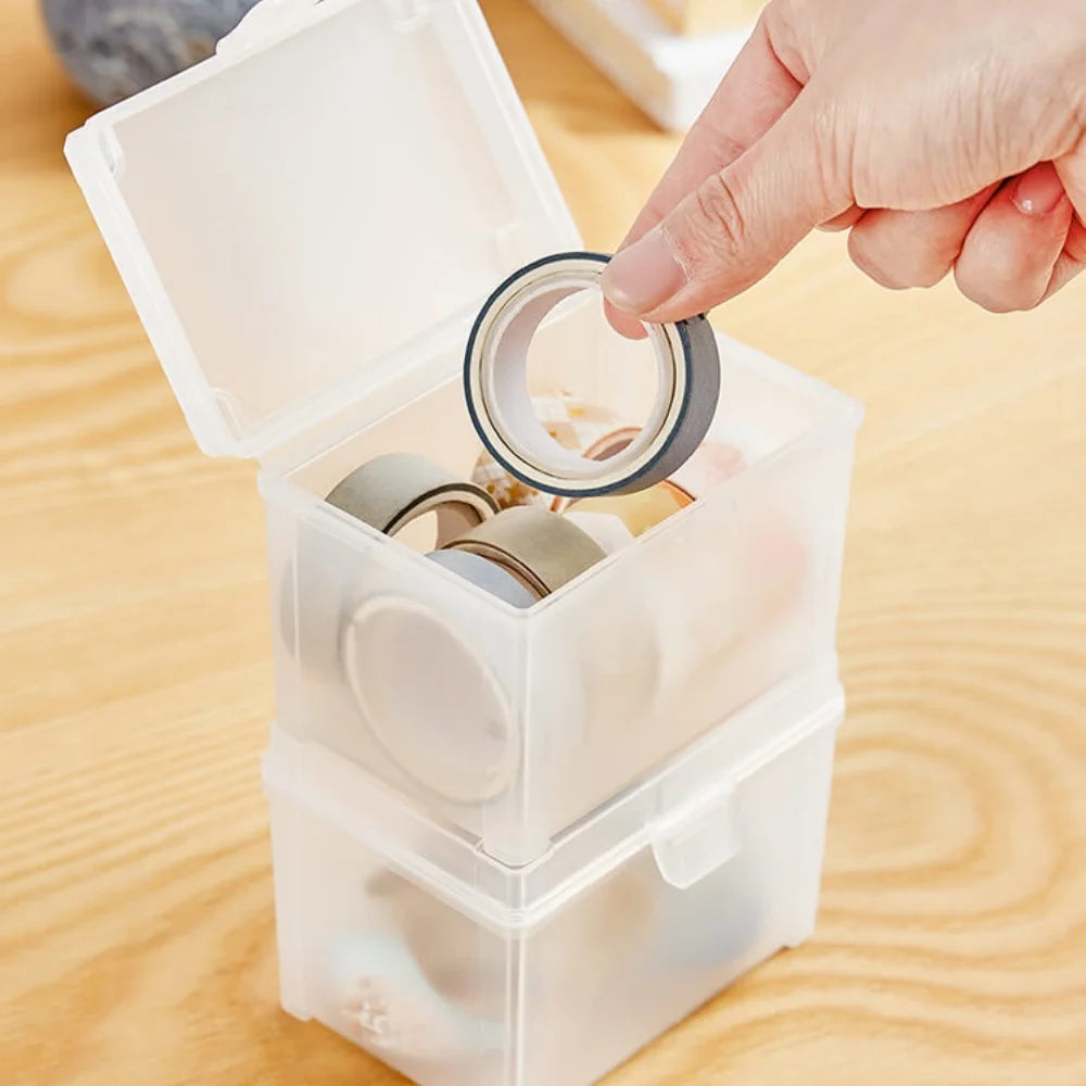 Transparent Idol Photo Storage Case Plastic Kpop Albums Photocards Small Card Collection Organizer Photo Card Holder Box