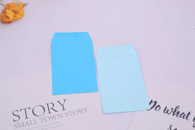 20pc Small 6x9cm Gule Stick Paper Letter Pocket Envelops for Cash Coin Mini Paper Envelopes Bag Small Business Supplies Red
