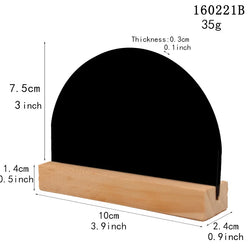 Wooden Double-sided Small Chalkboard Ornaments Home Decoration Hotel Bar Writing Board Double-sided Chalkboard Message Board CRA
