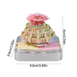 Castl Desk Calendar 2025 Tear-Away 3D Calendar Memo Pad Creative Desk Calendar DIY Notes Notepad 3D Art Calendar Paper