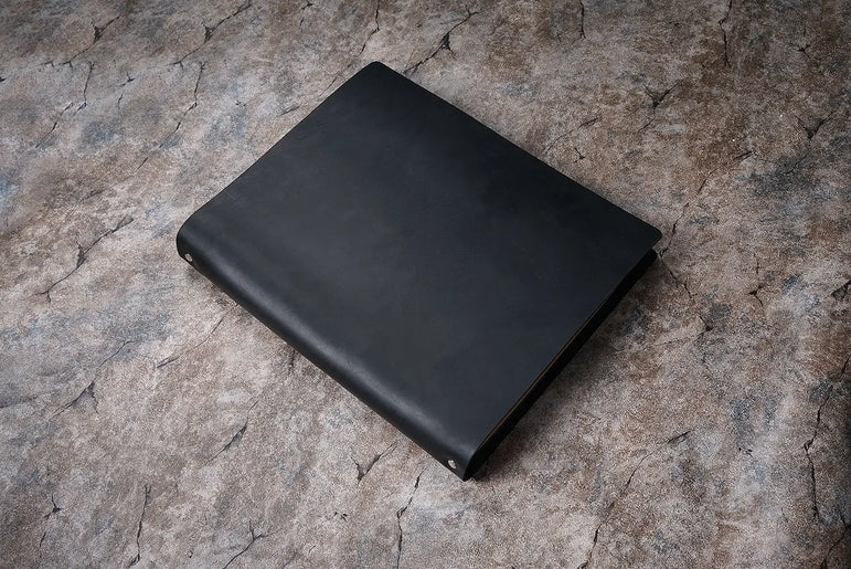 First-layer Cowhide Notebook A4 Enlarged Notebook Crazy Horse Leather Binder Thickened Sketchbook Retro Notepad Gift Notebook