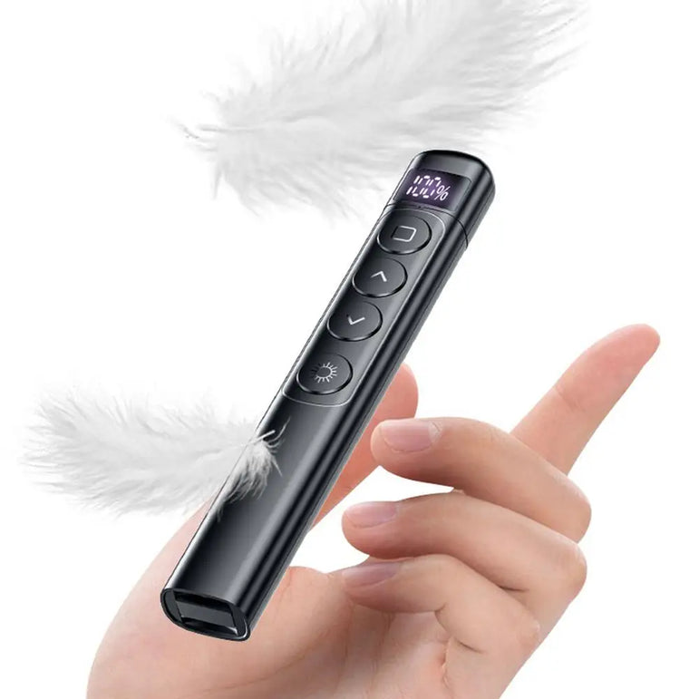 Clicker With Red Pointer 100 Days Standby Wireless Presentation Clicker Ergonomic Class Tool Presentations Supplies