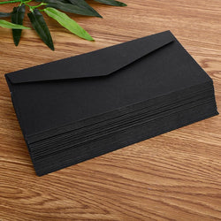 1/6/12 PCS Classical White Black Kraft Blank Mini Paper Window Envelopes Wedding Invitation Envelope Gift Envelope