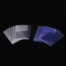 1-50PCS Transparent Korean Kpop Card Sleeve with Protective Film Clear Card Holder Idol Photo Game Card Toploaders Cover 35PT