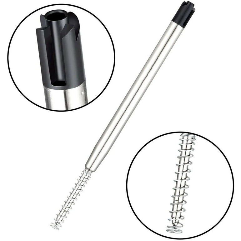 10pcs Ink Pen Point Refill Ballpoint 1mm Medium G2 Refills with Spring