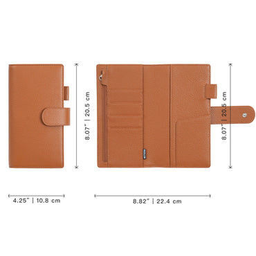 Moterm New Arrivals Weeks Elite Planner Cover for Hobonichi Weeks/ Mega Pebbled Leather Notebook without Large Pocket Organizer