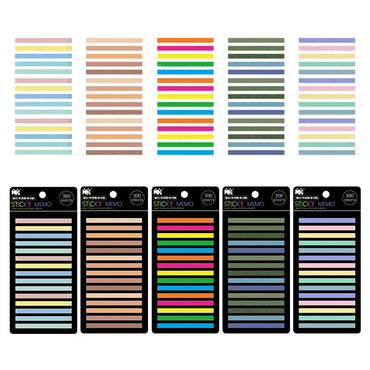 300 Sheets Posted It Transparentes Sticky Notes Self-Adhesive Annotation Read Books Bookmarks Tabs Notepad Aesthetic Stationery