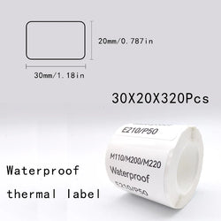 5PK Thermal Adhesive Label Papers for P1 Label Papers DP23 DP30 DP80 Label Maker  Waterproof  Tear Resistant Sticker
