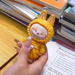 Press Face Changing Doll Toy Pendant Creative Cartoon Keychain Decompression Cute Face Changing Game Car Keychain Desktop Decor