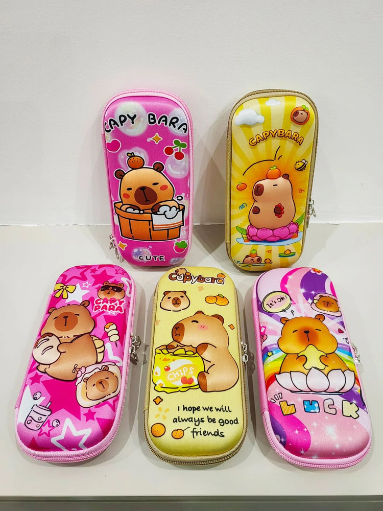 Kawaii 3D multiple anime EVA large-capacity waterproof lightweight student pencil cases, school supplies and stationery bags