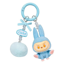 Labab Flocking Plush Toys Keychains Pendants Cute and Adorable Mobile Phone Chains Bags Pendants Couple's Small Gifts