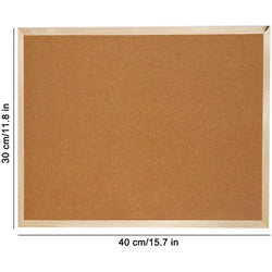 Cork Board Double-sided Photo Display Retro Frame Wall Hanging Message Boards Wall Home Decor for Office School Notice Supplies