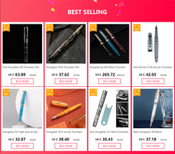 New Moon 3 Metal Fountain Pen molandi Color Korean Students' Writing Practice ink Pens office school supplies exquisite gift pen