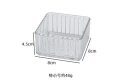 Unlimited Desk Drawer Organizers Set Plastic Bathroom Storage Makeup Organizer Clear Transparent Storage Box Bins