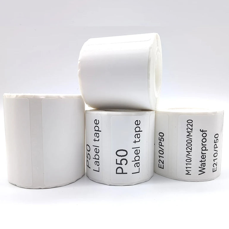 5PK Thermal Adhesive Label Papers for P1 Label Papers DP23 DP30 DP80 Label Maker  Waterproof  Tear Resistant Sticker