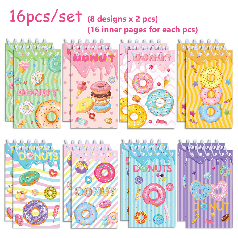 16pcs Football Mermaid Animals Mini Spiral Pocket Notebooks Memo Pad Coil Booklet Notepads For Kids Gifts Party School Diaries