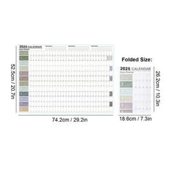 2025 Calendar Planner Sheet Large Wall Calendar To Do List Yearly Planner Target List Schedule Organizer Office Supplies