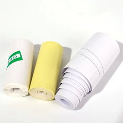Mini Printer Paper Color Sticker 57*25mm Thermal Paper Self-adhesive Roll Papers Label Sticker For Phone Printing Picture Photo
