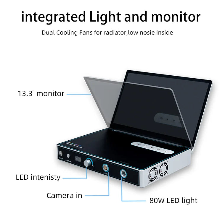 Portable Medical Endoscope Camera System 1080P Full HD Endoscopy Camera With LED Light Source For ENT Nasal Veterinary Surgery