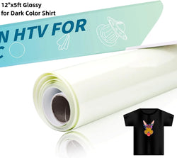 HTVRONT 12"X5FT Sublimation HTV Vinyl for Dark/Light Colored Shirts Dye Sub Heat Transfer Vinyl for Sublimation Cotton Fabric
