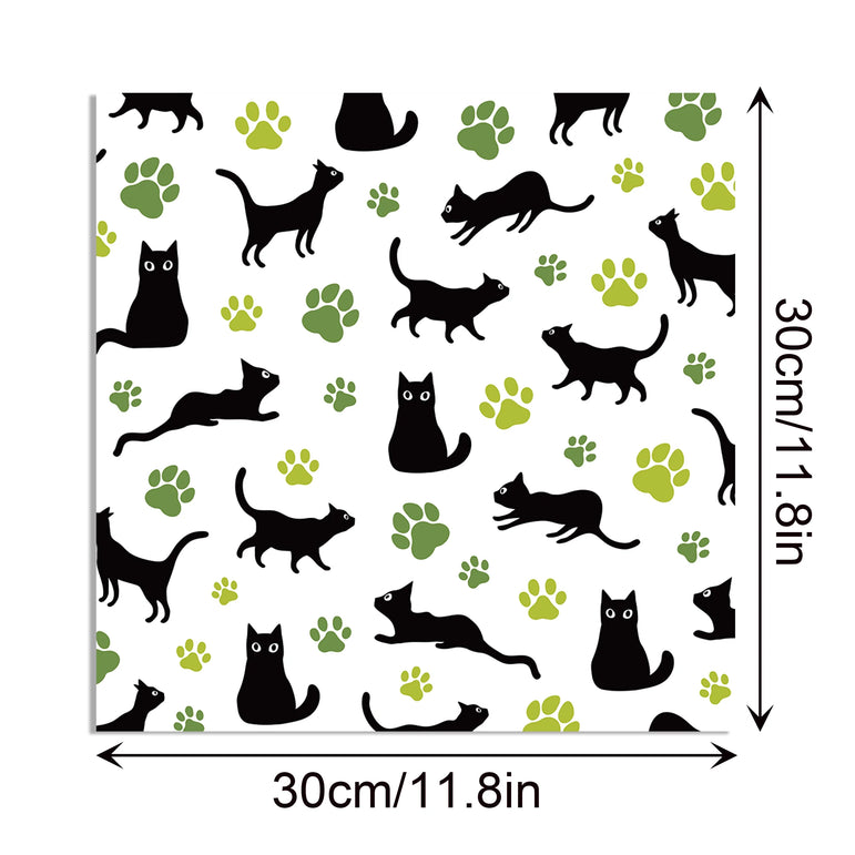 24pcs 30*30cm lovely Cat Scrapbook Craft Paper DIY Craft Paper Art Background Paper Origami Card Making Photo Album Decoration