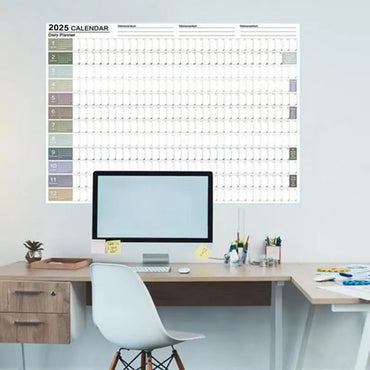 2025 Calendar Planner Sheet Large Wall Calendar To Do List Yearly Planner Target List Schedule Organizer Office Supplies