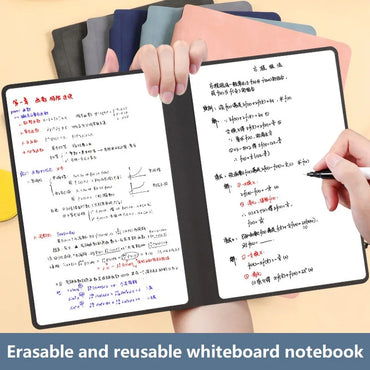 Blackboard A5 Whiteboard Book Sticky Whiteboard Planner Reusable Notebook Set with Whiteboard Pen BBAN01
