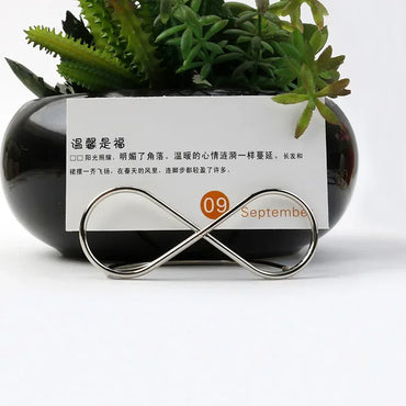 Creative Multi-purpose Card Holders Iron Curve Beauty Memo Holder Business Card Holder Party Seat Card Holder Name Tag Stand
