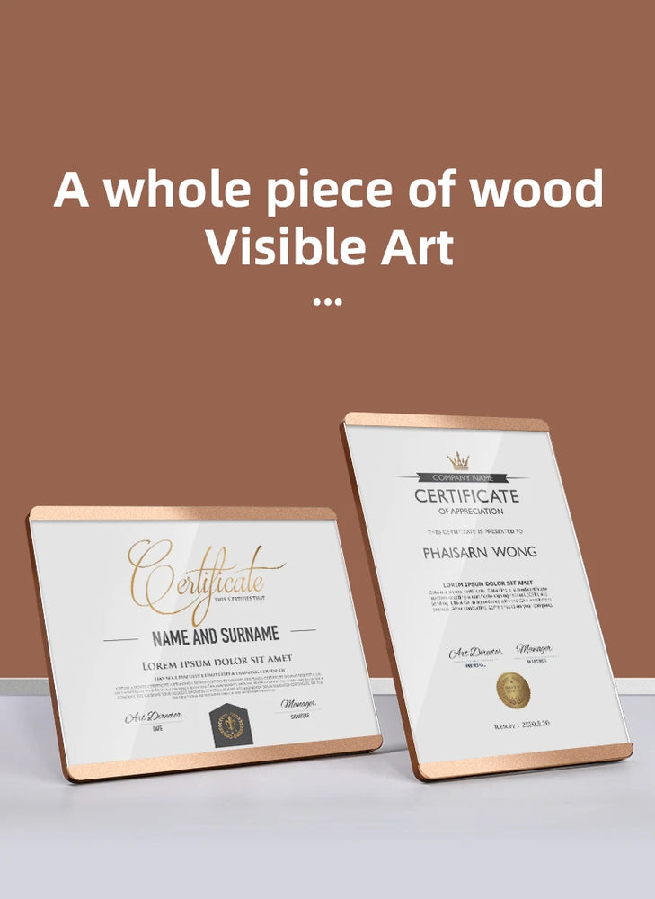 A4 21x29.7cm Honor Certificate Acrylic Sign Holder Display Stand Tabletop Menu Paper Holder Product Name Price Card Poster Frame