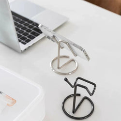 Desktop Phone Holder Simple Metal Business Card Holder Stand Office Desktop Business Name Card Display Organizer