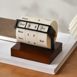 Perpetual Date Calendar 12 Months Weeks Display Perpetual Calendar Tabletop Ornaments Countdown Calendar For Bedroom Cafe
