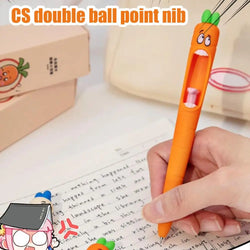 Carrot Gel Pen 4x Funny Screaming Carrot Journaling Writing Pen Creative School Drawing Tool Study Stationery Supplies For